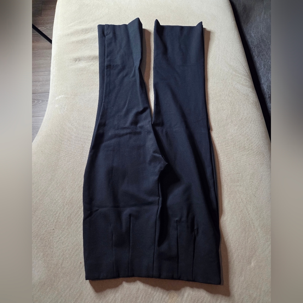 Banana Republic Black Cropped Bootcut Ponte Pants